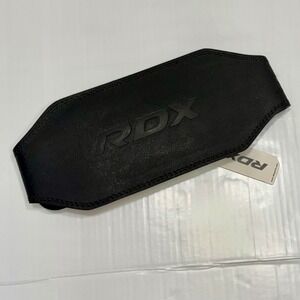 RDX Weightlifting Belt Black Cowhide Leather Powerlifting Gym Support Medium M